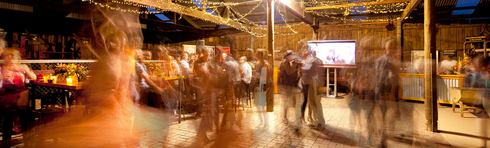 People dancing in The Panning Shed